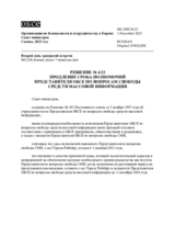 DECISION No. 6/23 EXTENSION OF THE APPOINTMENT OF THE OSCE REPRESENTATIVE ON FREEDOM OF THE MEDIA