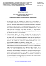 Statement by the Belgian EU Presidency on the Russian war of aggression against Ukraine
