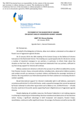 Statement by the Delegation of Ukraine on the Russian war of aggression against Ukraine