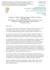 Statement by the Delegation of Ireland on the Russian Federation’s ongoing aggression against Ukraine