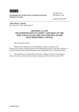 Permanent Council Decision No. 1479
