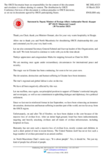 Statement by Deputy Minister of Foreign Affairs Amb. Burak Akçapar 