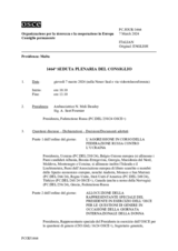 Giornale della 1464a Seduta plenaria del Consiglio permanente