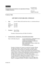 Giornale della 1459a Seduta plenaria del Consiglio permanente