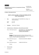 Giornale della 1454a Seduta speciale del Consiglio permanente