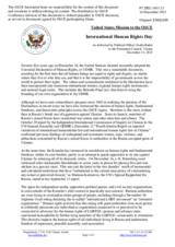 Statement by the Delegation of the United States of America in response to the Human Rights Day and the 75th anniversary of the Universal Declaration of Human Rights, observed and celebrated on 10 December 2023