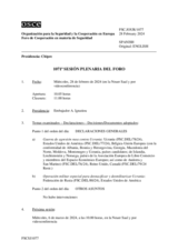 Diario de la 1071ª Sesión plenaria del Foro de Cooperación en materia de Seguridad