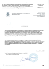 Response by the Delegation of Belgium to the Questionnaire on the Code of Conduct on Politico-Military Aspects of Security