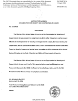 Response by the Delegation of the United States to the Questionnaire on the Code of Conduct on Politico-Military Aspects of Security