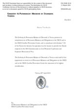 Response by the Delegation of Denmark to the Questionnaire on Anti-Personnel Mines and Explosive Remnants of War