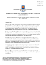 Statement by the Delegation of Norway on the Russian Federation’s ongoing aggression against Ukraine