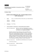 Diario de la 1468ª Sesión extraordinaria del Consejo Permanente
