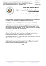 Statement by the Delegation of the United States of America in response to the statement by the Delegation of the Russian Federation