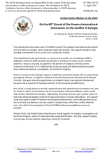 Statement by the Delegation of the United States of America on the 60th round of the Geneva International Discussions, held on 4 and 5 April 2024