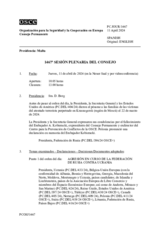 Diario de la 1467ª Sesión plenaria del Consejo Permanente
