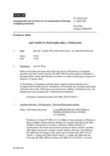 Giornale della 1467a Seduta plenaria del Consiglio permanente