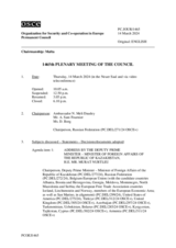 Journal of the 1465th Plenary Meeting of the Permanent Council