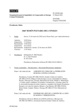 Diario de la 1466ª Sesión plenaria del Consejo Permanente