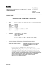 Giornale della 1466a Seduta plenaria del Consiglio permanente