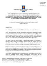 Statement by the Delegation of Norway, also on behalf of Canada, on the OSCE Moscow Mechanism invoked by 45 participating States, following consultations with Ukraine