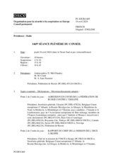 Journal de la 1469ème séance plénière du Conseil