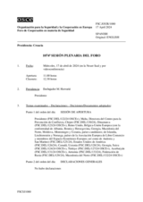 Diario de la 1074ª Sesión plenaria del Foro de Cooperación en materia de Seguridad