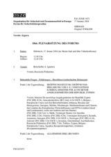 Journal der 1066. Plenarsitzung des Forums für Sicherheitskooperation