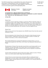 Statement by the Delegation of Canada on the Russian Federation’s ongoing aggression against Ukraine