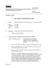 Giornale della 1076a Seduta plenaria del Foro di cooperazione per la sicurezza