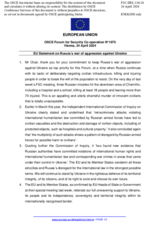 Statement by the Belgian EU Presidency on the Russian war of aggression against Ukraine