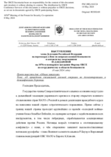Выступление члена Делегации Российской Федерации на переговорах в Вене по вопросам военной безопасности и контроля над вооружениями Ю.Д.Ждановой - О проведении специальной военной операции по демилитаризации и денацификации Украины