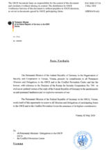 Response by the Delegation of Germany to the Questionnaire on Anti-Personnel Mines and Explosive Remnants of War
