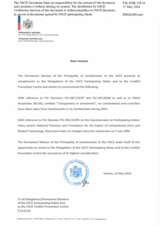 Response by the Delegation of Liechtenstein to the Questionnaire on Participating States’ Policy and/or National Practices and Procedures for the Export of Conventional Arms and Related Technology