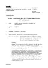 Diario de la 1474ª Sesión extraordinaria del Consejo Permanente