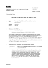 Journal of the 1472nd Plenary Meeting of the Permanent Council