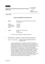 Journal der 1470. Plenarsitzung des Ständigen Rates 