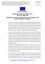 Statement by the Belgian EU Presidency on the International Day of Solidarity with Political Prisoners in Belarus