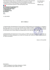 Response by the Delegation of France to the Questionnaire on Anti-Personnel Mines and Explosive Remnants of War