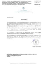 Information Exchange by the Delegation of Andorra on Conventional Arms Transfer