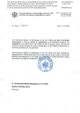 Response by the Delegation of Montenegro to the Questionnaire on Anti-Personnel Mines and Explosive Remnants of War