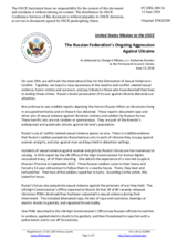 Statement by the Delegation of the United States of America on the Russian Federation’s ongoing aggression against Ukraine