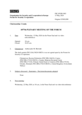 Journal of the 1077th Plenary Meeting of the Forum for Security Co-operation