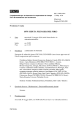 Giornale della 1078a Seduta plenaria del Foro di cooperazione per la sicurezza