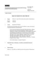 Journal der 1080. Plenarsitzung des Forums für Sicherheitskooperation