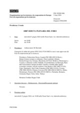 Giornale della 1080a Seduta plenaria del Foro di cooperazione per la sicurezza