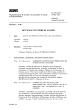 Journal de la 1475ème séance plénière du Conseil permanent