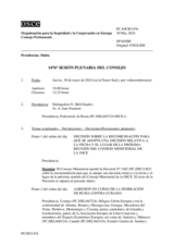 Diario de la 1476ª Sesión plenaria del Consejo Permanente