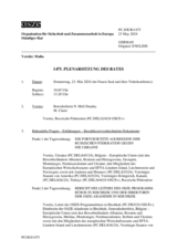 Journal der 1475. Plenarsitzung des Ständigen Rates 