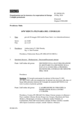 Giornale della 1476a Seduta plenaria del Consiglio permanente