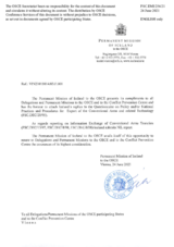 Information Exchange by the Delegation of Iceland on Conventional Arms Transfer